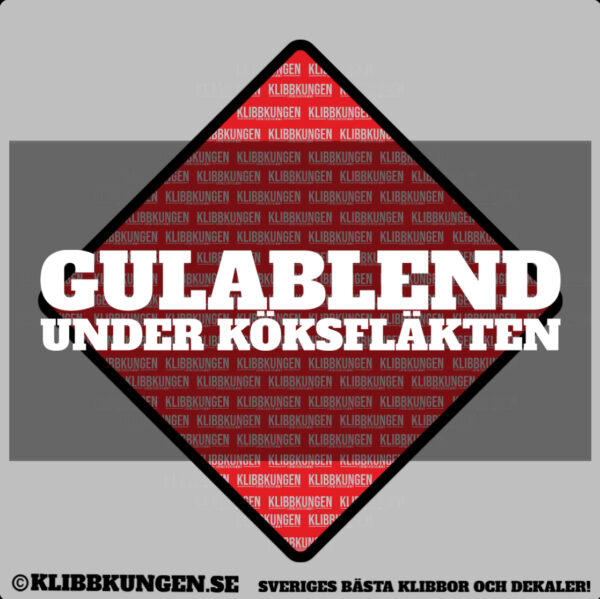 Gulablend under köksfläkten